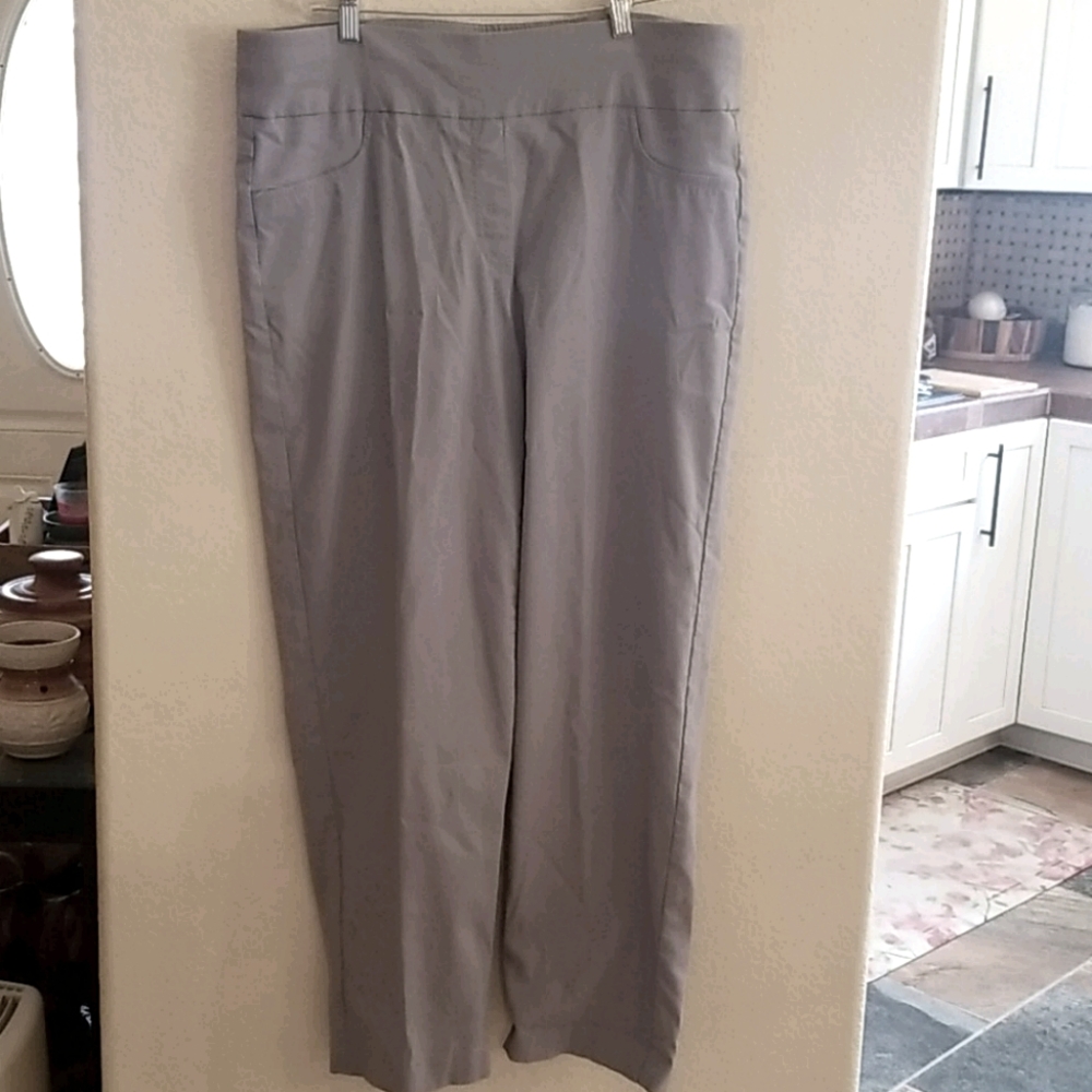 Grey women's pants- size 18W - 2 back pockets
